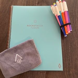 Rocketbook Fusion Smart Notebook, 6" x 8.8" PLUS 13 color markers